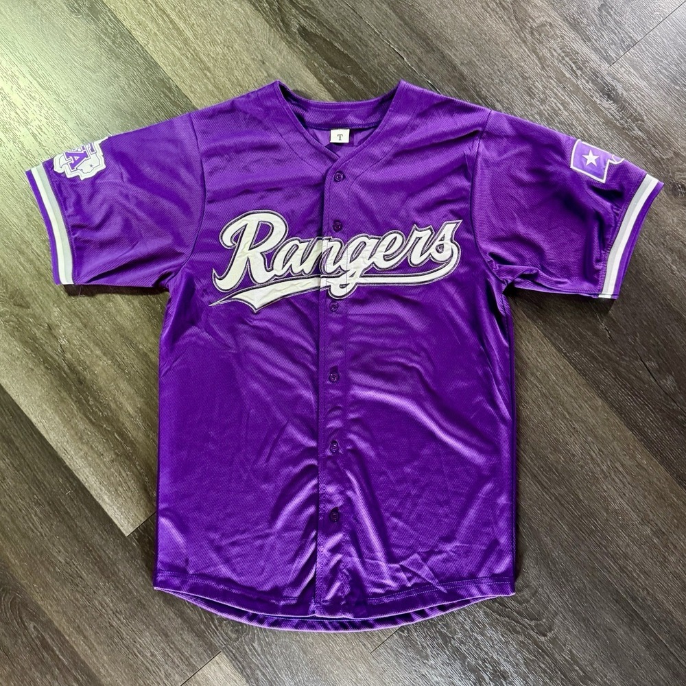 Texas Rangers Stephen F. Austin SFA Jersey Size Small SGA Rare Purple